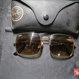 Ray-Ban 1971 Classic Square Sunglasses - Gold and Brown